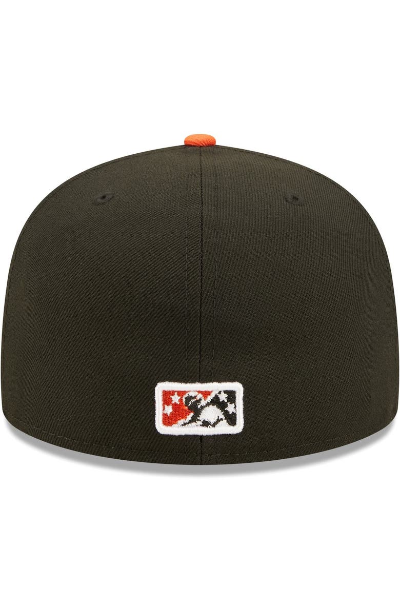 New Era Men's New Era Black Delmarva Shorebirds Authentic Collection Team Alternate 59FIFTY Fitted Hat, Alternate, color, Black