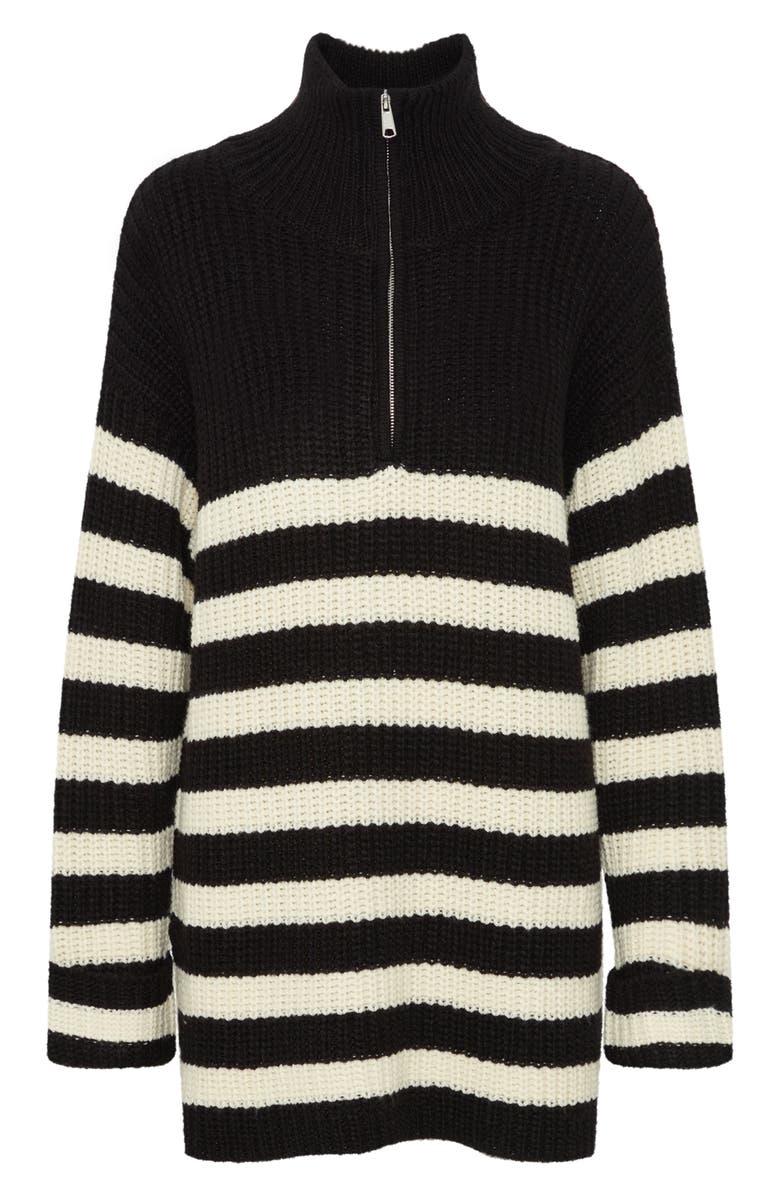 ICHI Barisa Tunic Sweater, Main, color, Black