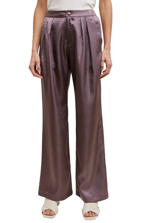 Satin Wide Leg Pants