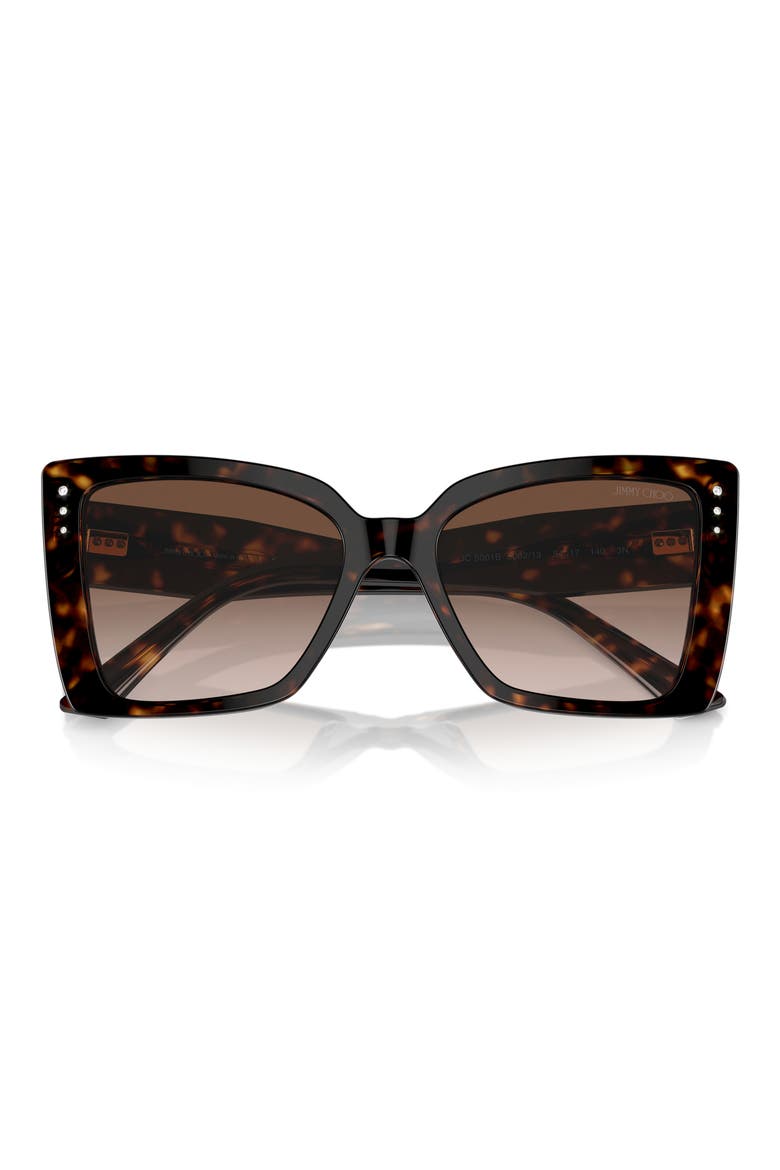 54mm Butterfly Sunglasses, Alternate, color, HAVANA / GRADIENT BROWN