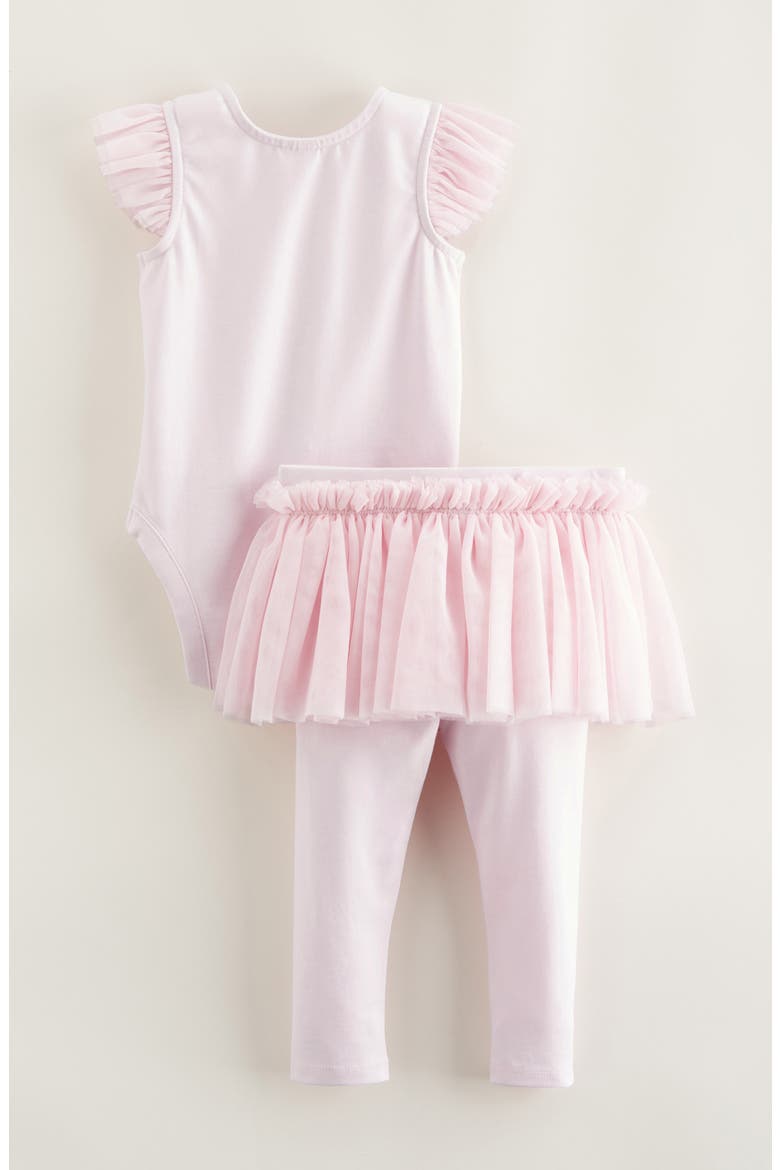 Sweet Ballerina Ruffle Bodysuit & Skirted Leggings Set, Alternate, color, PURPLE LIGHT