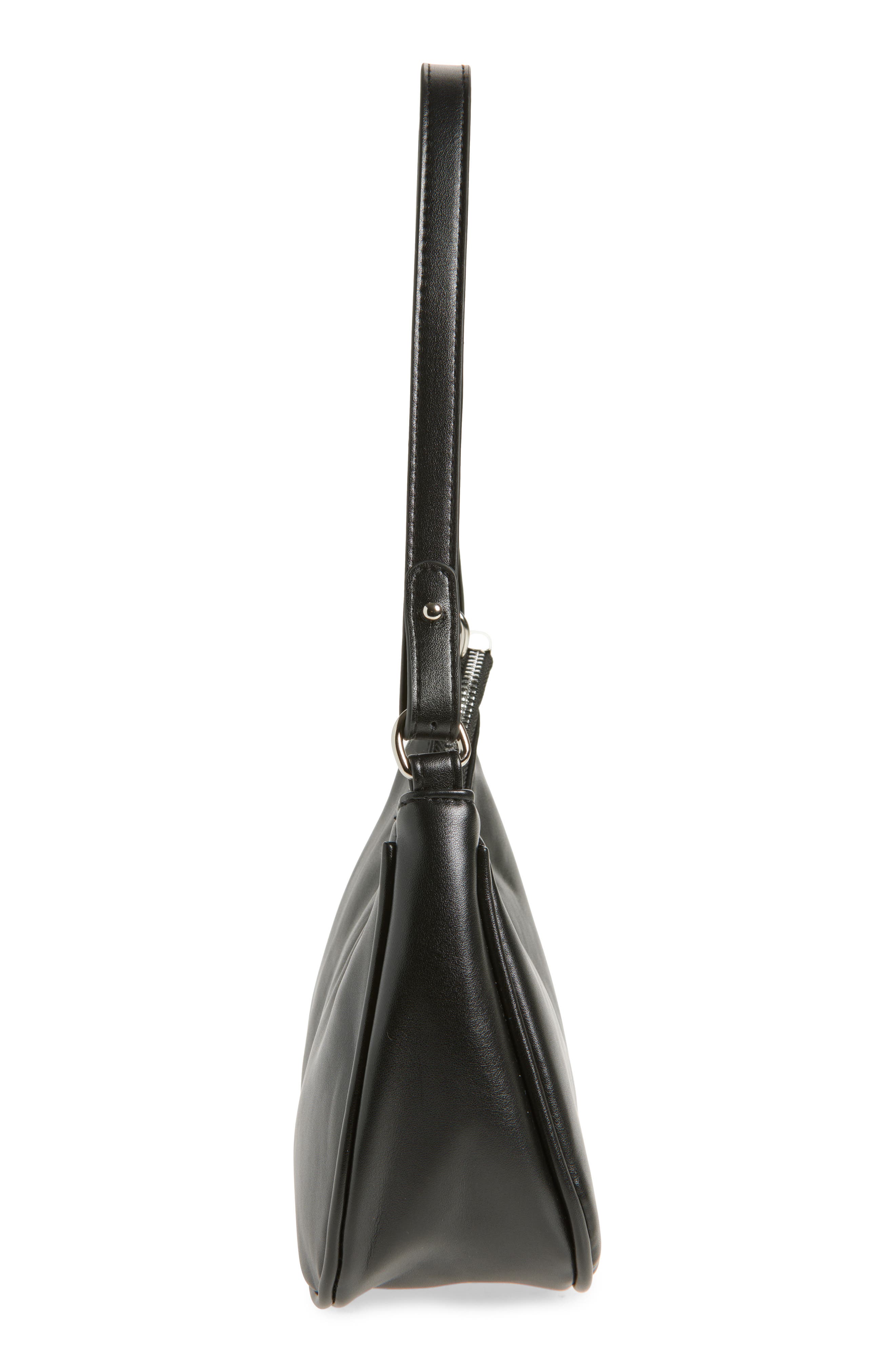 BP. Zip Shoulder Bag, Alternate, color, Black