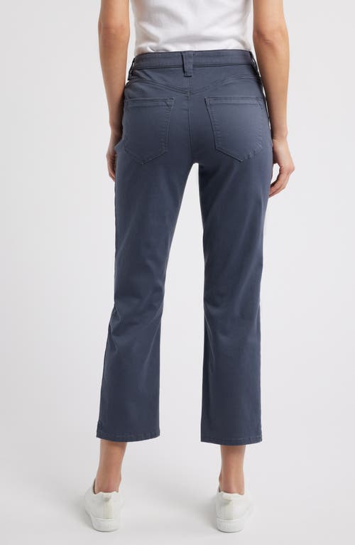Wit & Wisdom High Waist Straight Leg Stretch Twill Pants In Shadow