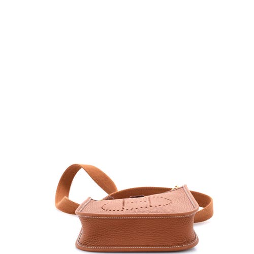Pre-owned Hermes Hermes Evelyne Bag Gen Iii Clemence Tpm In Gold