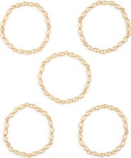 Leith 5-Pack Beaded Stretch Bracelets