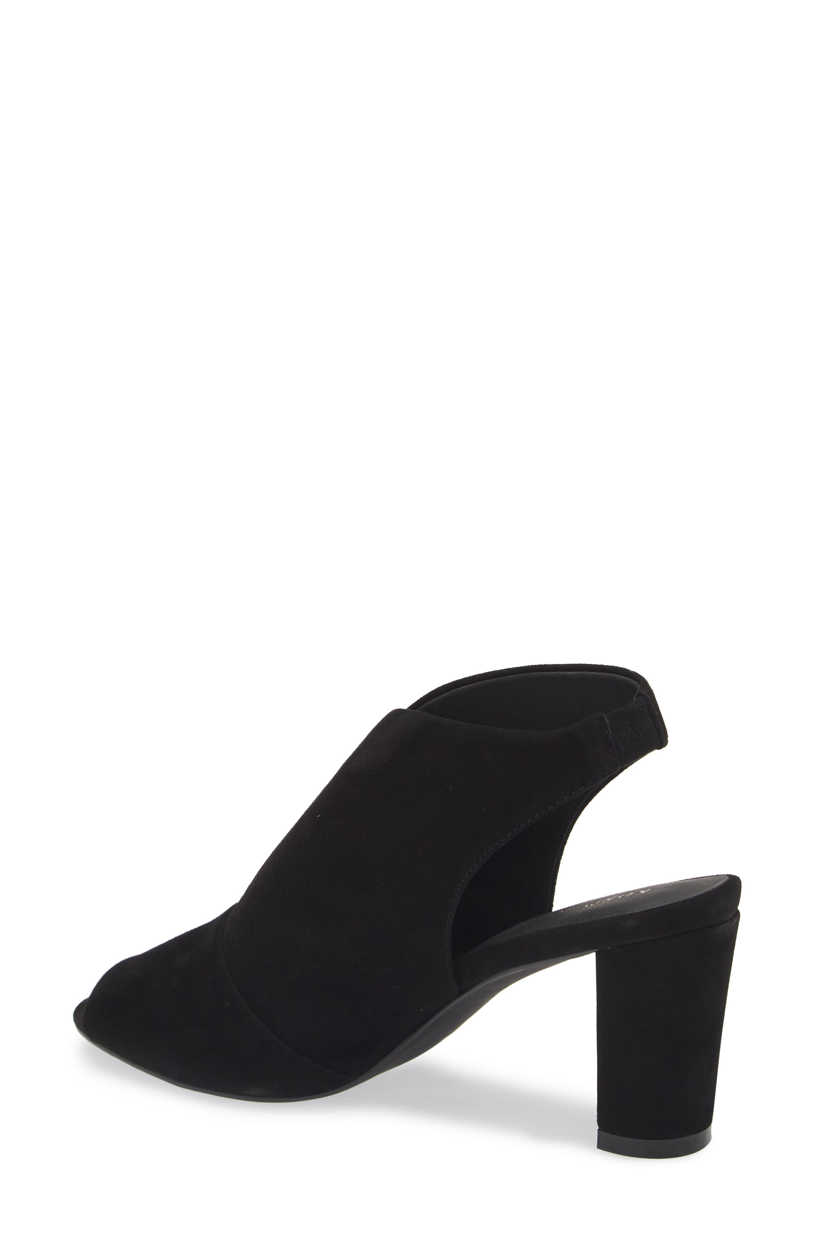 KOKO + PALENKI Pinnacle Ankle Strap Peep Toe Sandal, Alternate, color, Black Suede