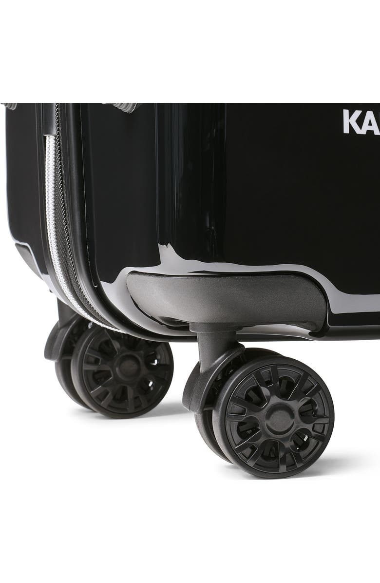 KARL LAGERFELD Up in Paris Upright Suitcase, Alternate, color, Black