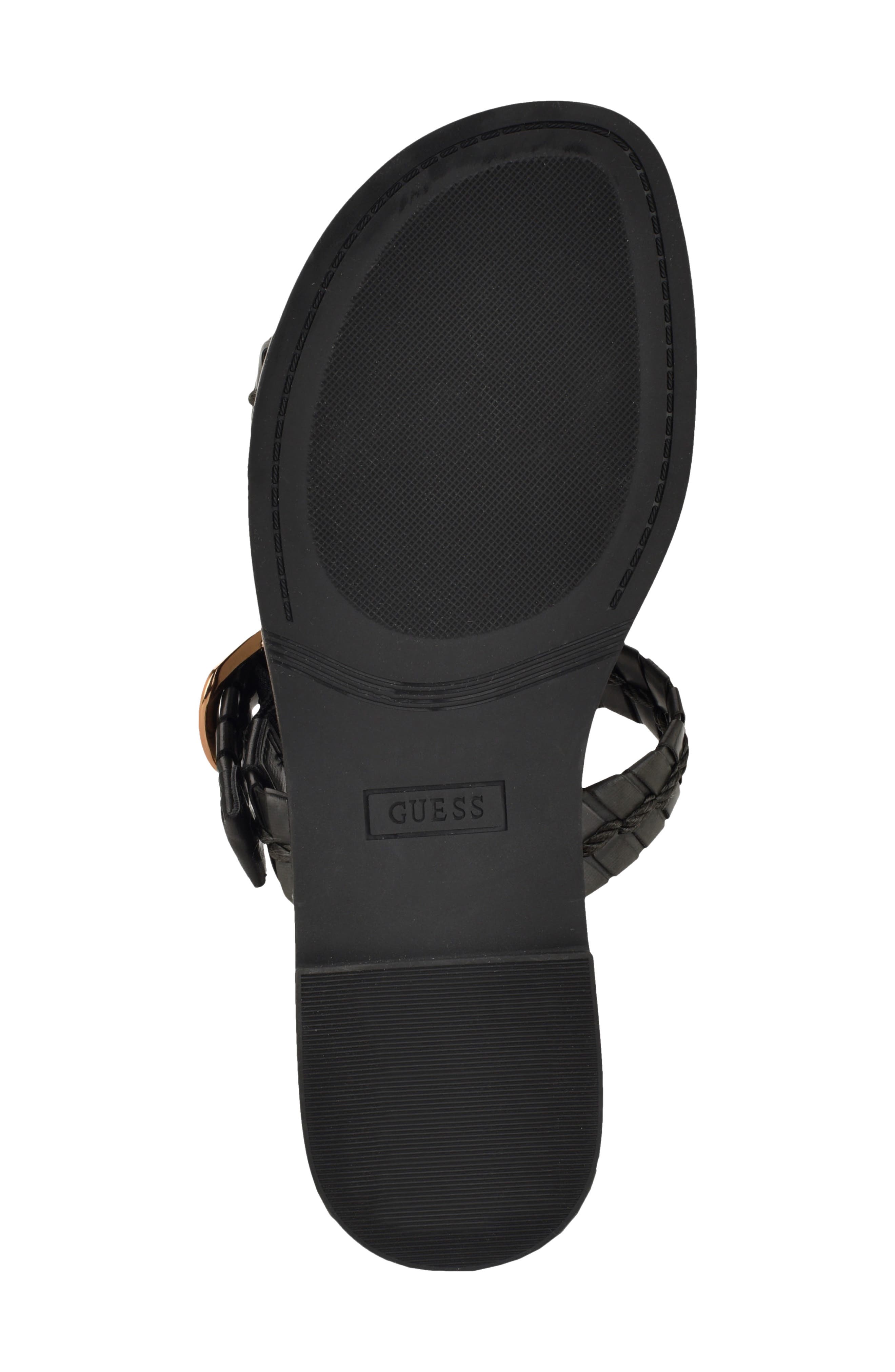 GUESS Lylnet Ankle Strap Sandal, Alternate, color, Black