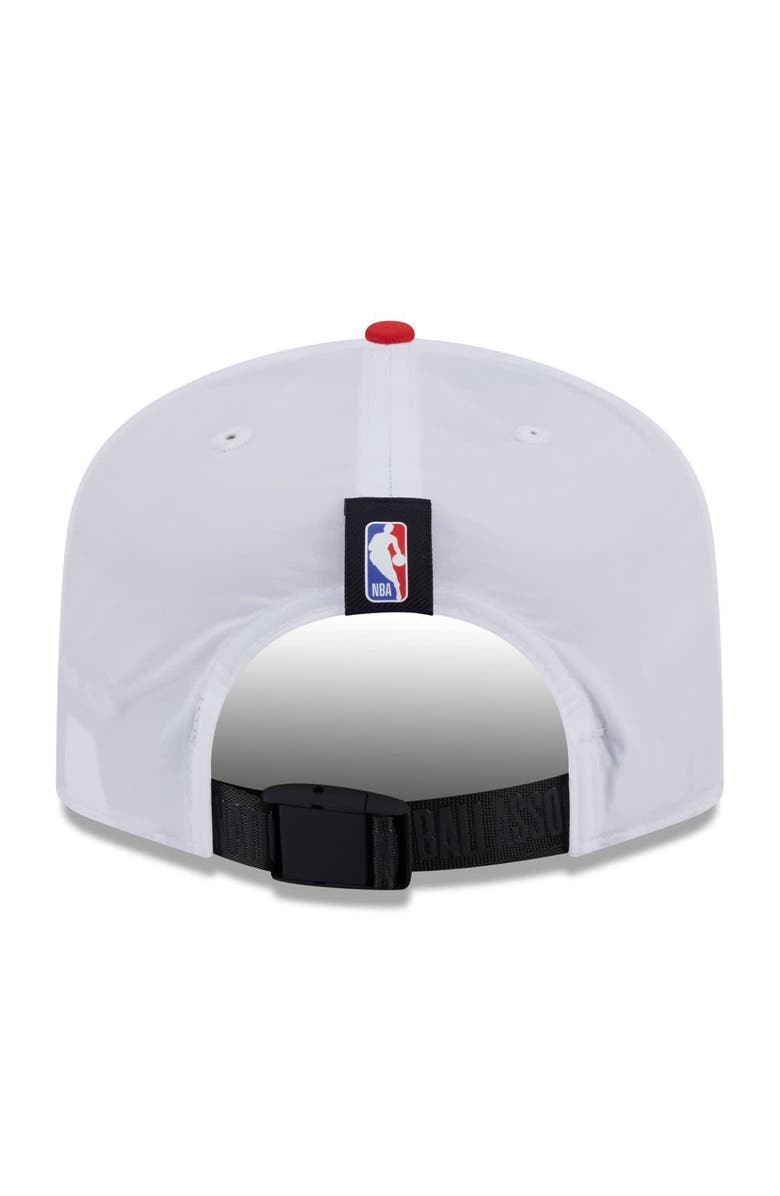New Era Men's New Era White/Red Atlanta Hawks 2025 NBA Draft On-Stage Nylon 19TWENTY Adjustable Hat, Alternate, color, White