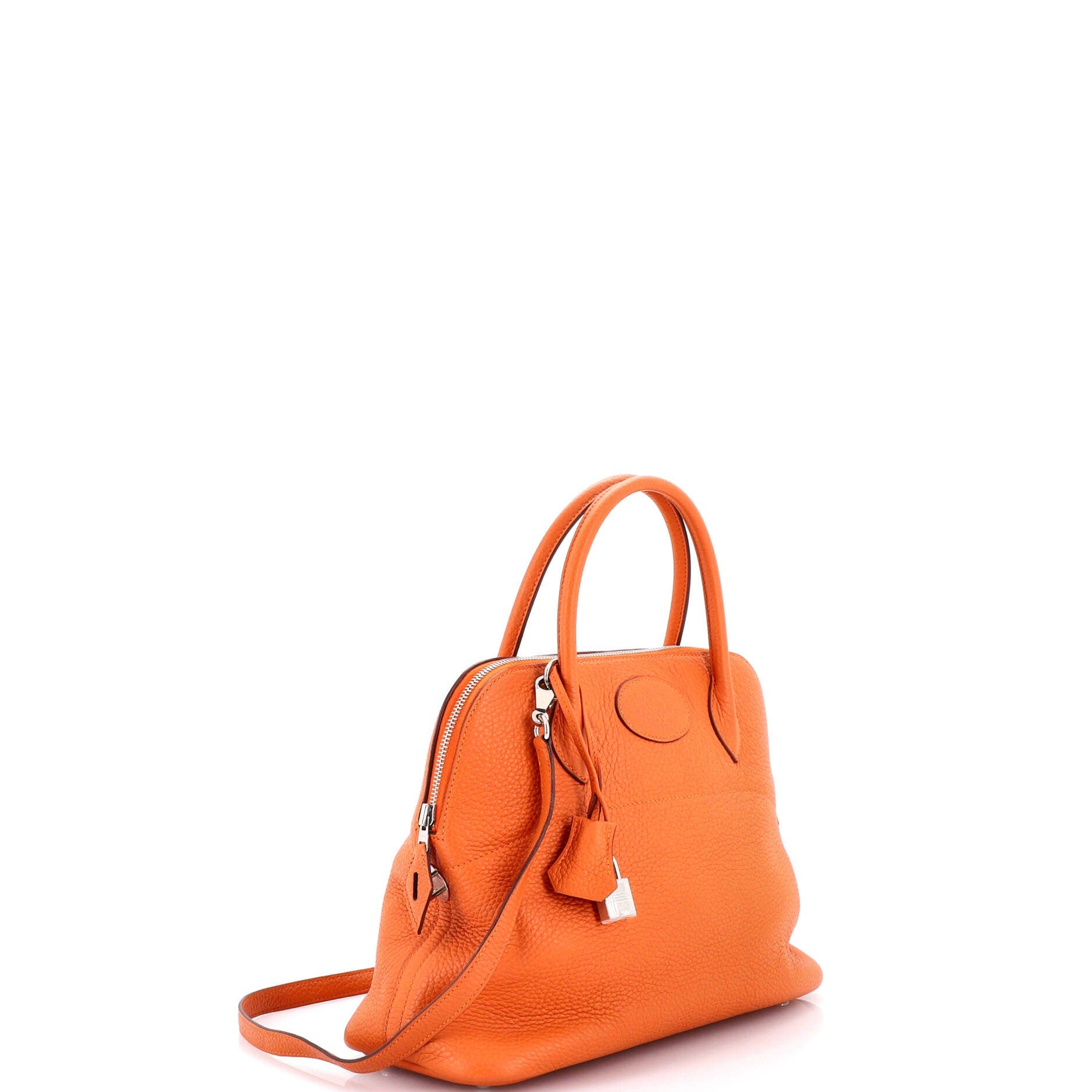 Pre-Owned Hermes Bolide Bag Clemence 31, Alternate, color, Orange H