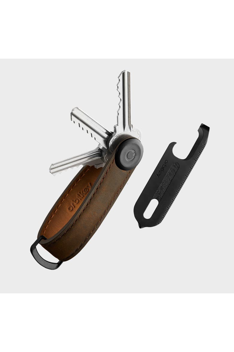CrazyHorse Key Organiser + Multitool v2 Set, Alternate, color, Oak Brown
