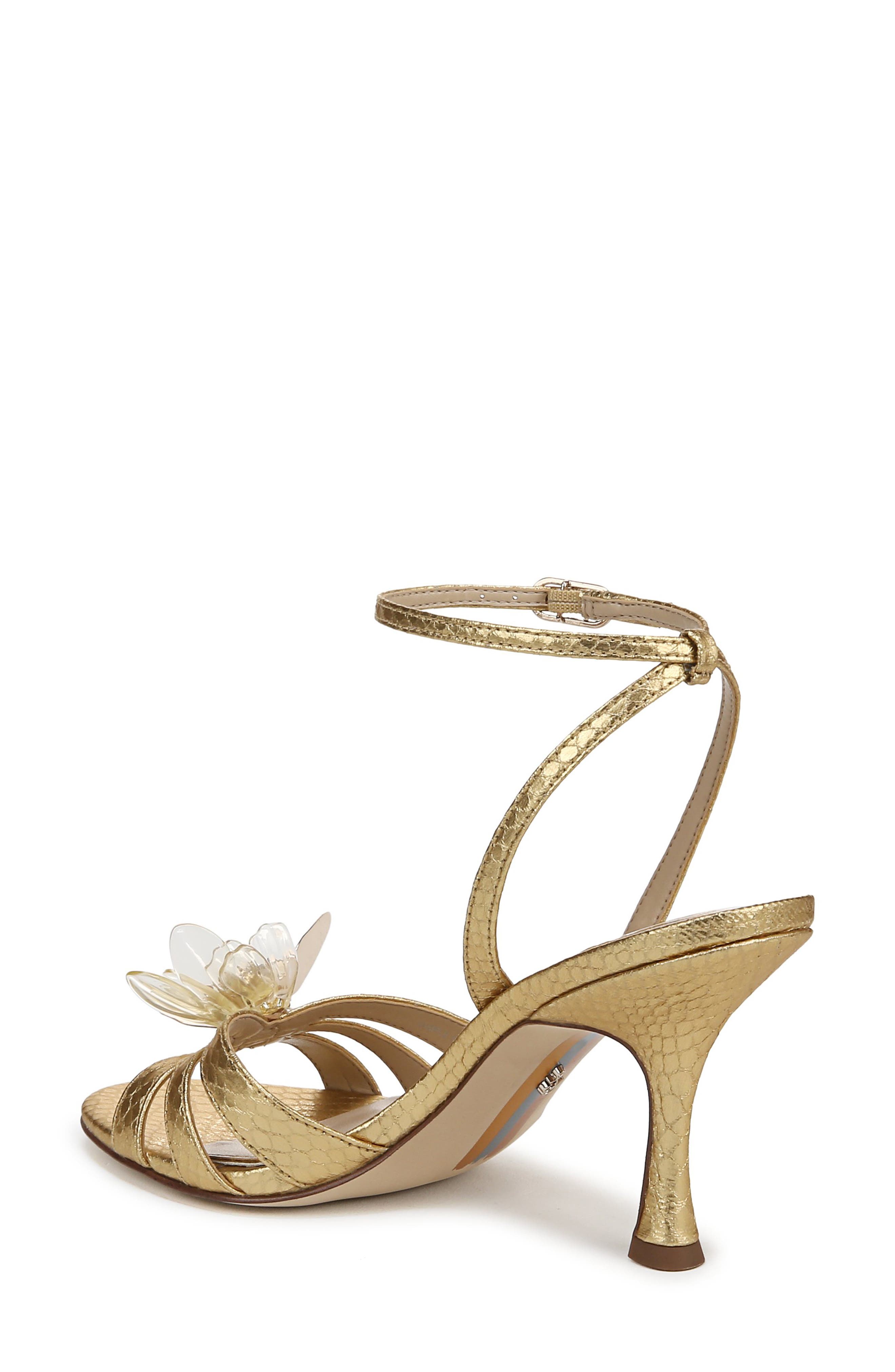 Sam Edelman Joanna Ankle Strap Sandal, Alternate, color, Gold