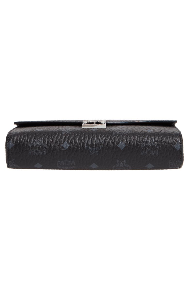 MCM Millie Visetos Canvas Wallet on a Chain, Alternate, color,