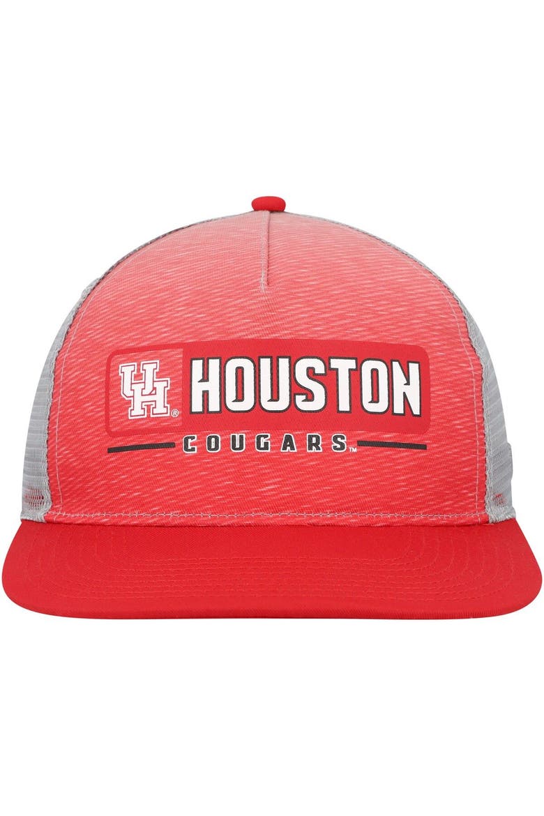 Men's Colosseum  Red/Gray Houston Cougars Snapback Hat, Alternate, color, Red