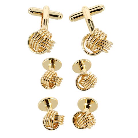 Kenneth Knot Formal Set (2 Cuffs + 4 Studs)