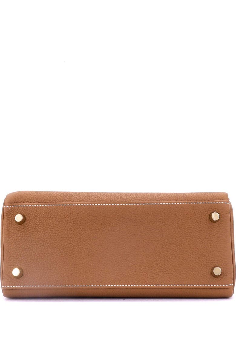 Pre-Owned Hermes Kelly Handbag Brown Togo with Gold Hardware 25, Alternate, color, Gold