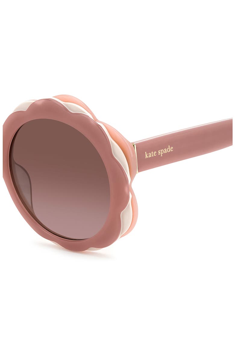 vivi 54mm round sunglasses, Alternate, color, PINK/ PINK