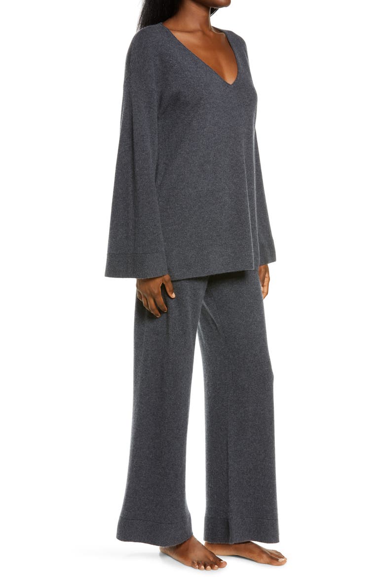 Cashmere Pajamas, Alternate, color, GREY METEOR