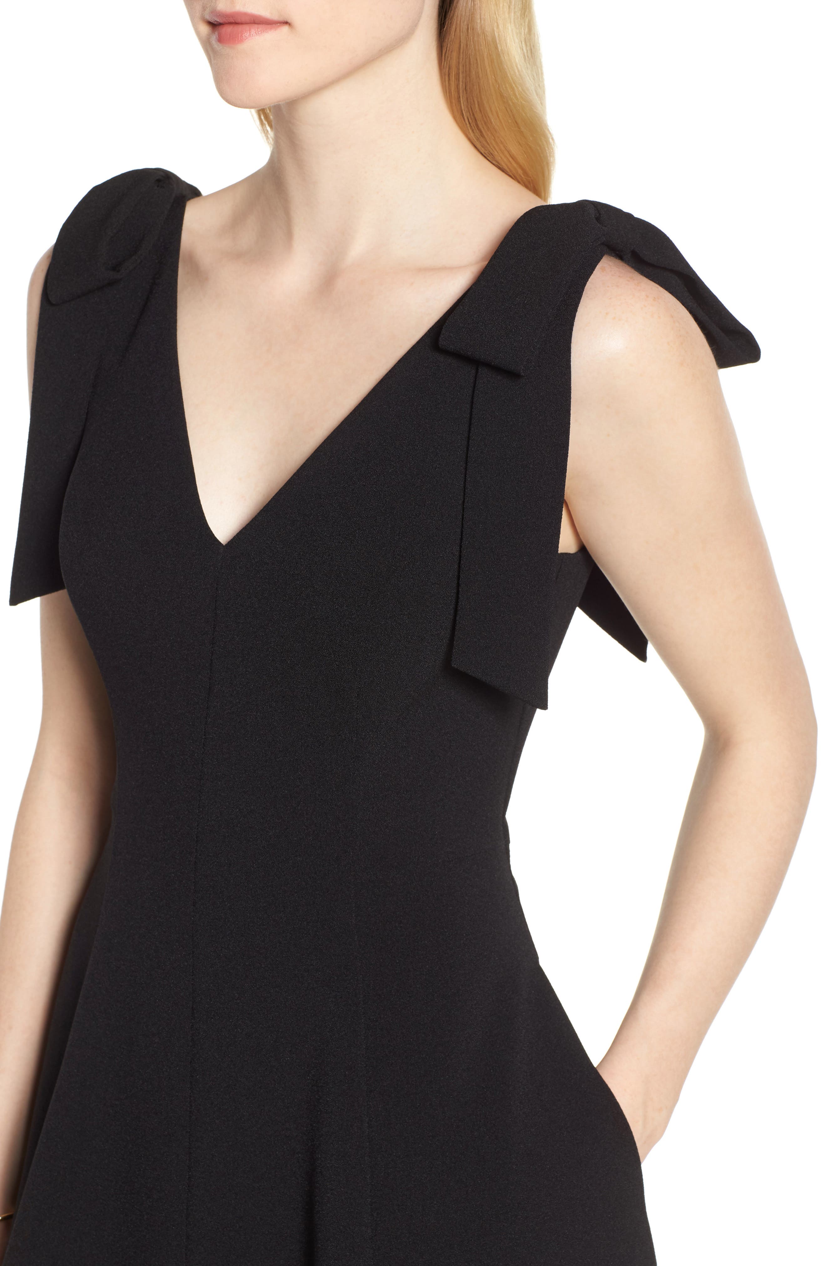 1901 Bow Shoulder Fit & Flare Cocktail Dress (Women) | Nordstromrack
