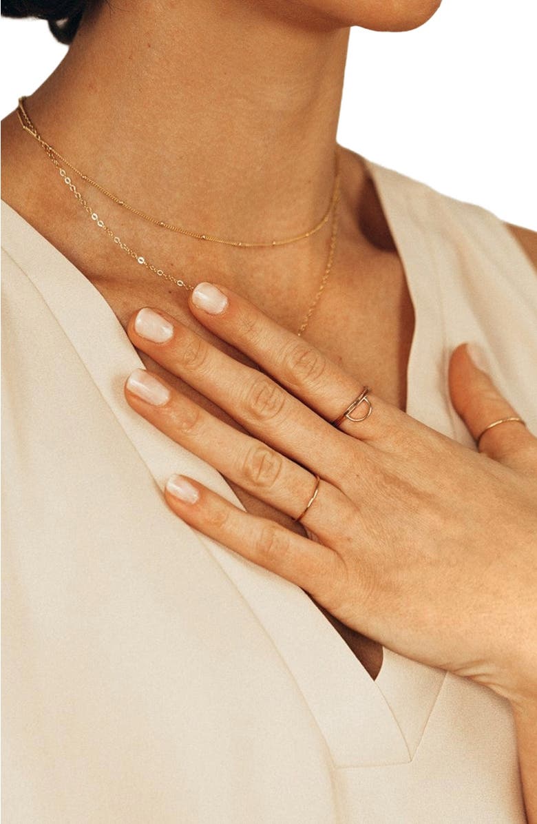 MADE BY MARY 14k Round Stacking Ring, Alternate, color, 14K Solid Gold