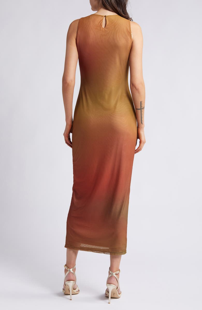 Rare London Blur Sleeveless Mesh Maxi Dress, Alternate, color, 
