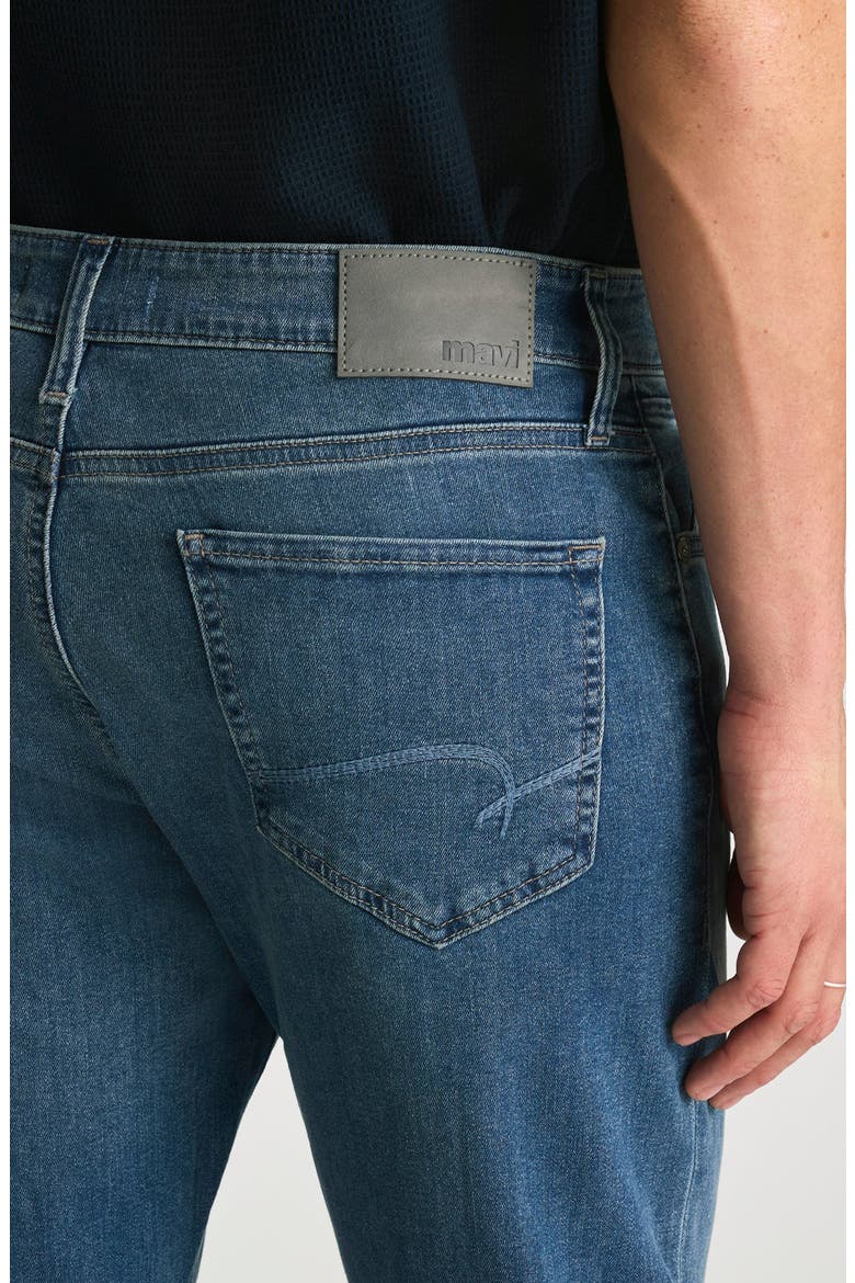 Matt Relaxed Straight Leg Jeans, Alternate, color, MID INDIGO BRUSHED W