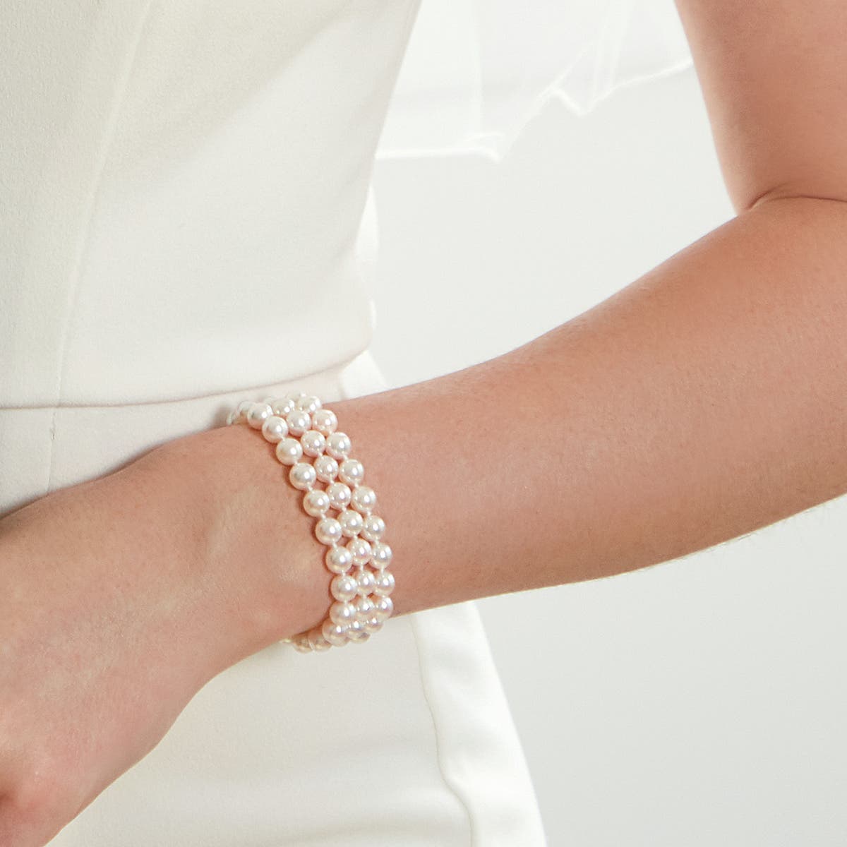 The Pearl Source Triple Akoya Pearl Bracelet (Women) | Nordstrom