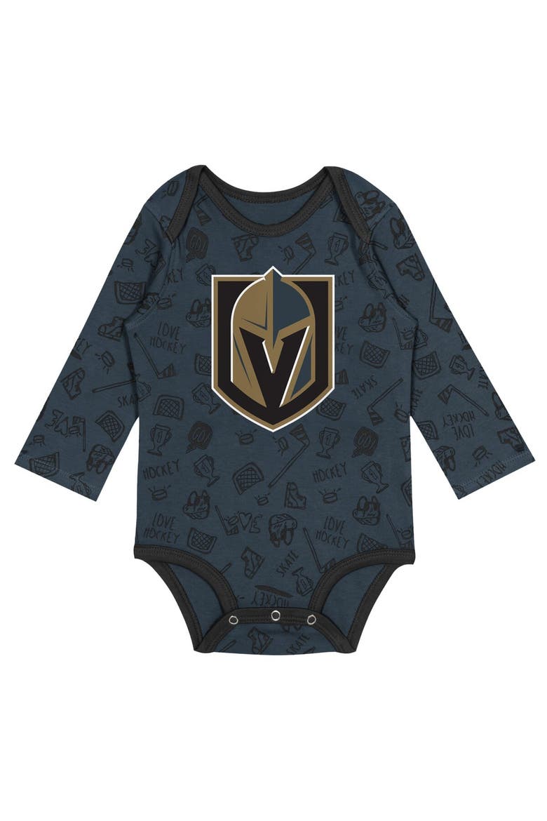 Infant Gray Vegas Golden Knights Dynamic Defender Long Sleeve Bodysuit, Alternate, color, Gray