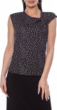 Isaac Mizrahi New York Knot Neck Sleeveless Top