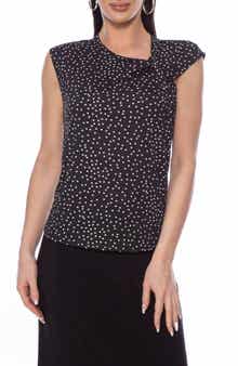 Isaac Mizrahi New York Knot Neck Sleeveless Top