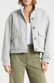 NVLT Funnel Neck Felt Jacket