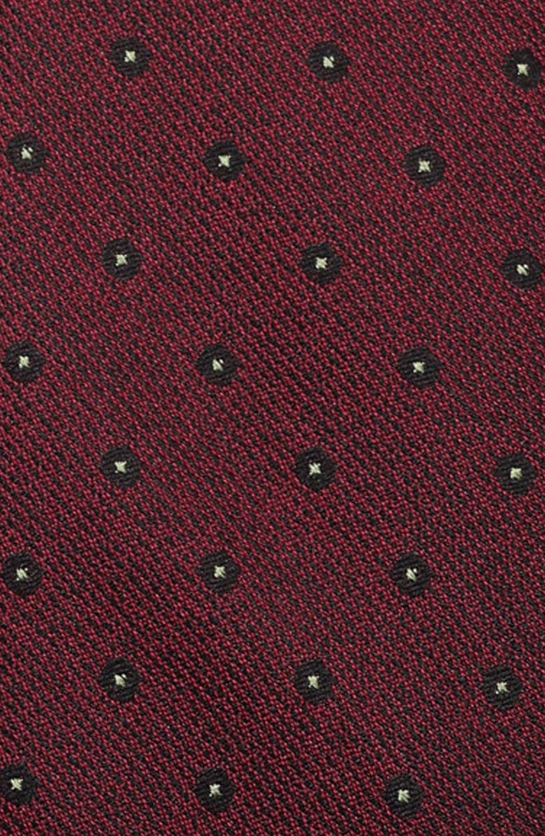 Ben Sherman Dot Print Tie, Alternate, color, Burgundy/ Hunter