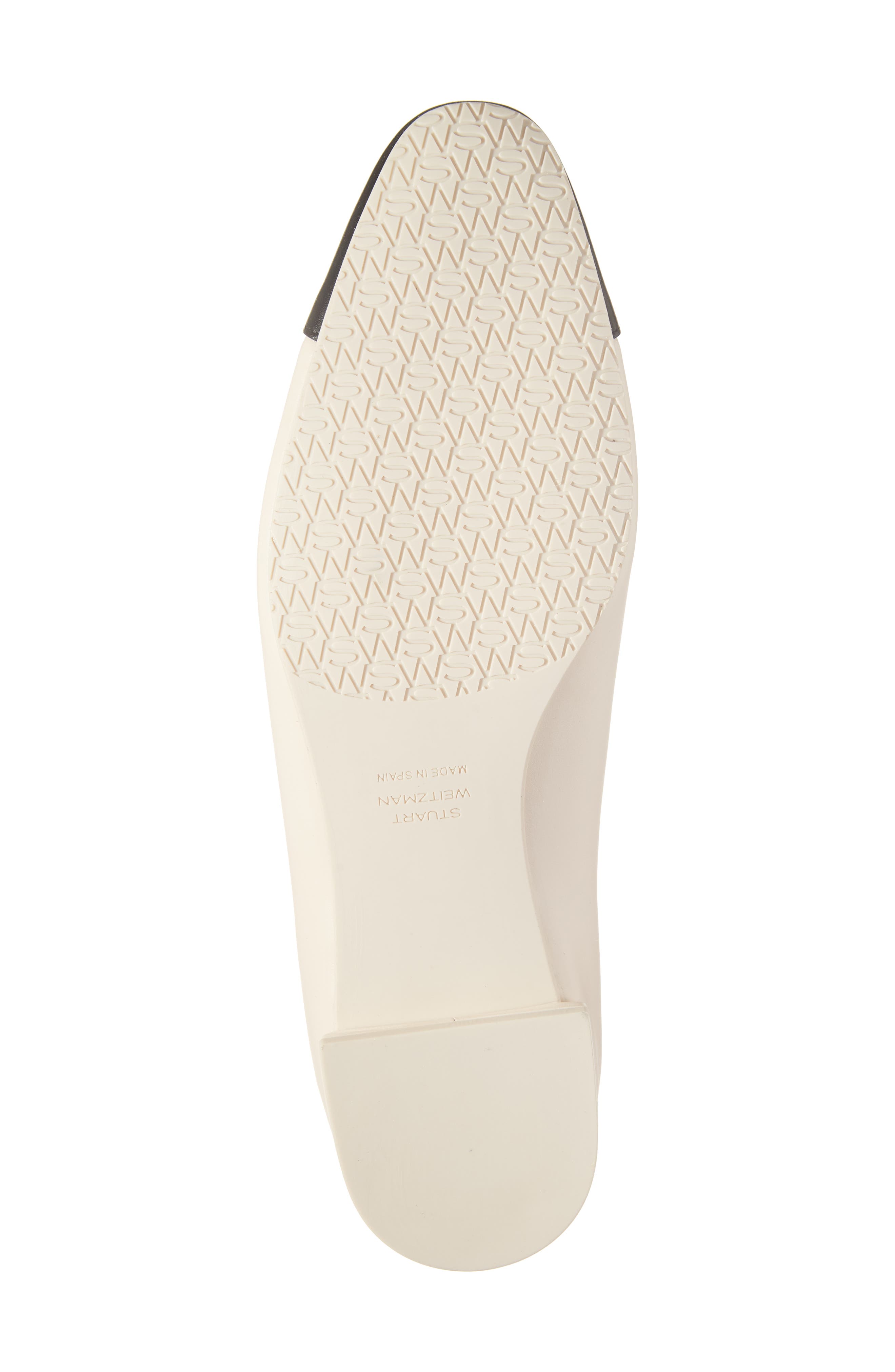 Sleek Cap Toe Bow Flat, Alternate, color, IVORY/ BLACK