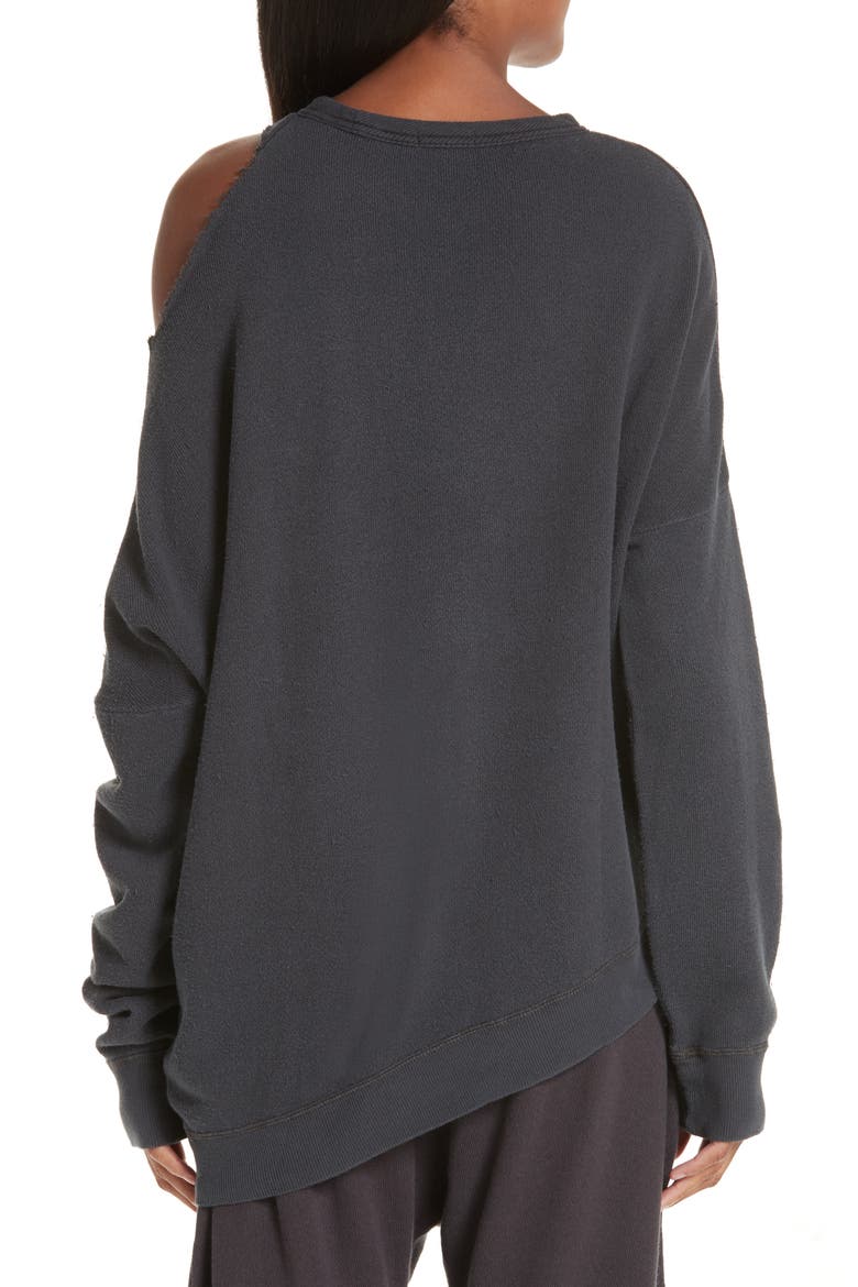 Distorted Sweatshirt, Alternate, color, VINTAGE BLACK