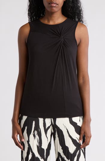 T Tahari Side Knot Tank In Black