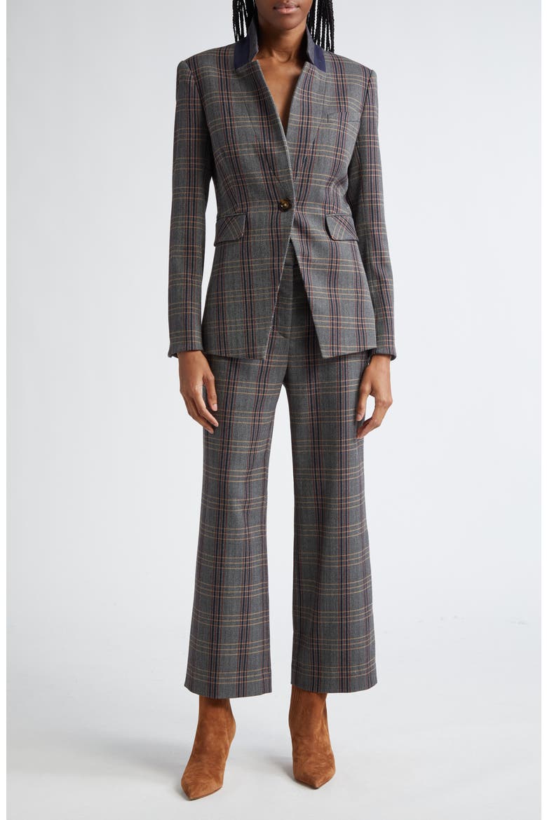 Brixton Plaid Wide Leg Ankle Pants, Alternate, color, INK MULTI