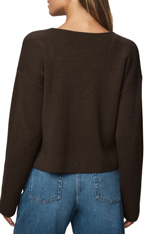 Splendid Libby Crop Cardigan In Brown