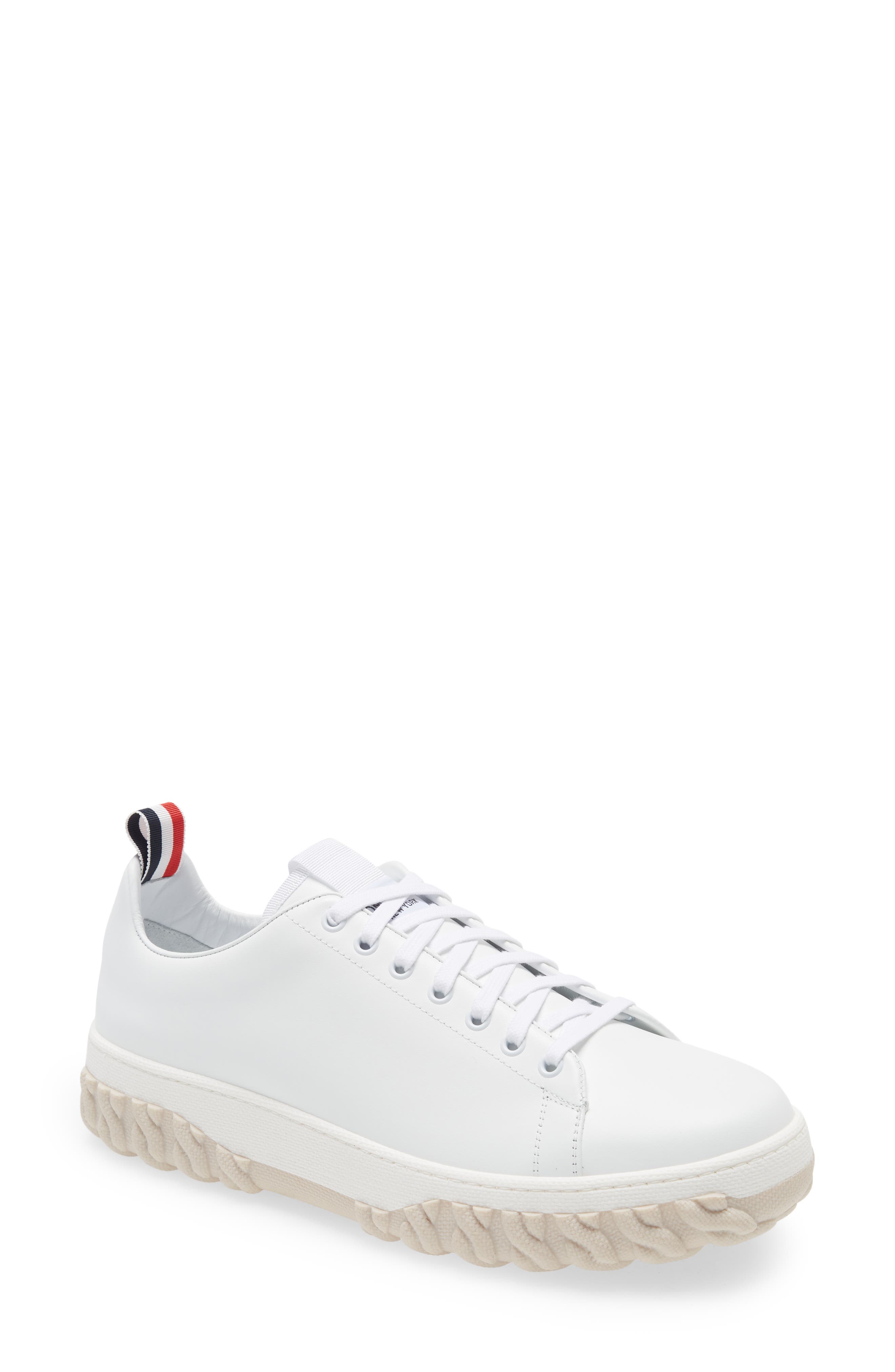 Thom Browne Court Sneaker with Cable Tread, Main, color, 