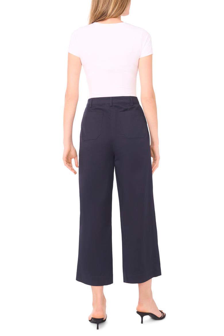 Patch Pocket Crop Twill Pants, Alternate, color, INK