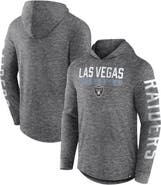 FANATICS Men's Fanatics Branded Heather Charcoal Las Vegas Raiders Pill Stack Long Sleeve Hoodie T-Shirt