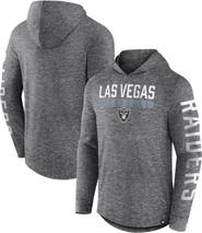 FANATICS Men's Fanatics Branded Heather Charcoal Las Vegas Raiders Pill Stack Long Sleeve Hoodie T-Shirt