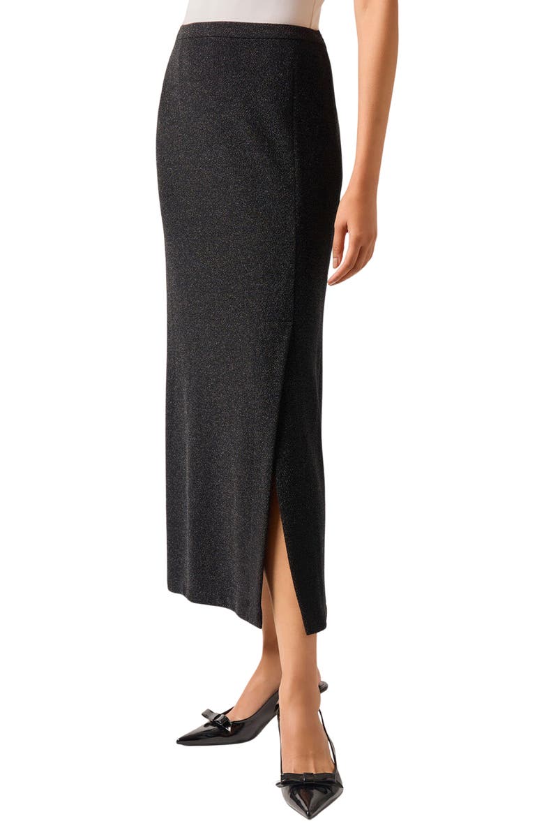 Misook Sequin Maxi Skirt, Alternate, color, 