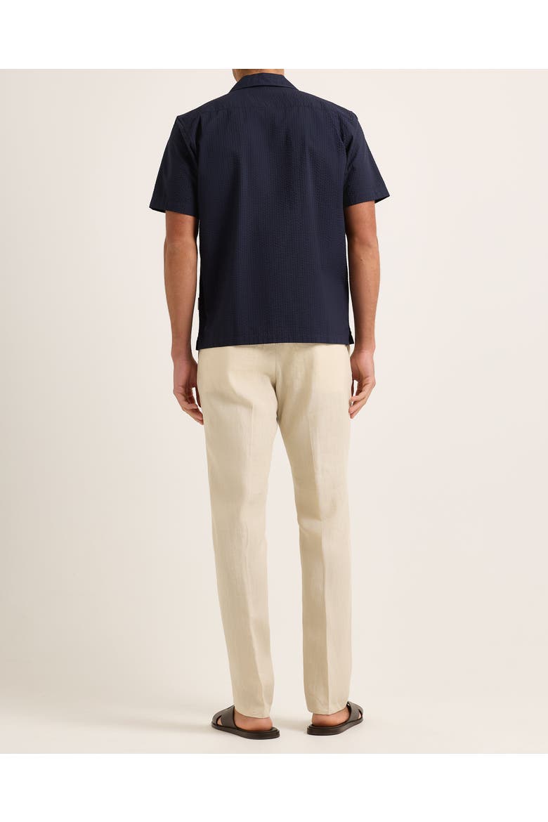 Maitan Seersucker Relaxed-Fit Shirt, Alternate, color, Night Iris