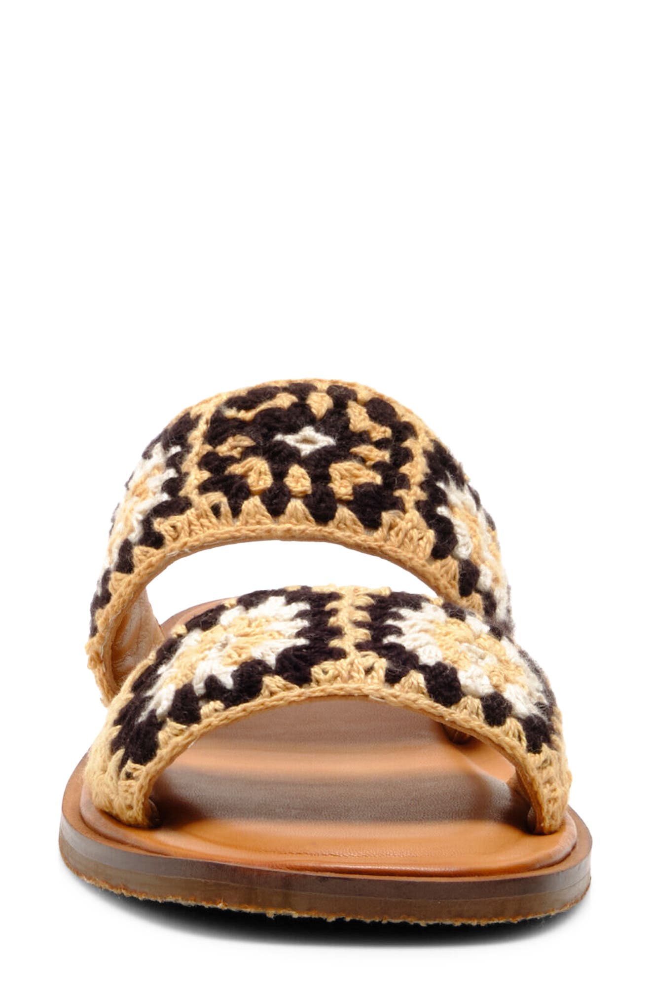 Free People Juliet Crochet Slide Sandal, Alternate, color, 