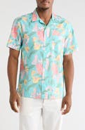 Brooks Brothers Leaf Short Sleeve Camp Shirt