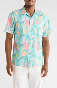 Brooks Brothers Leaf Short Sleeve Camp Shirt