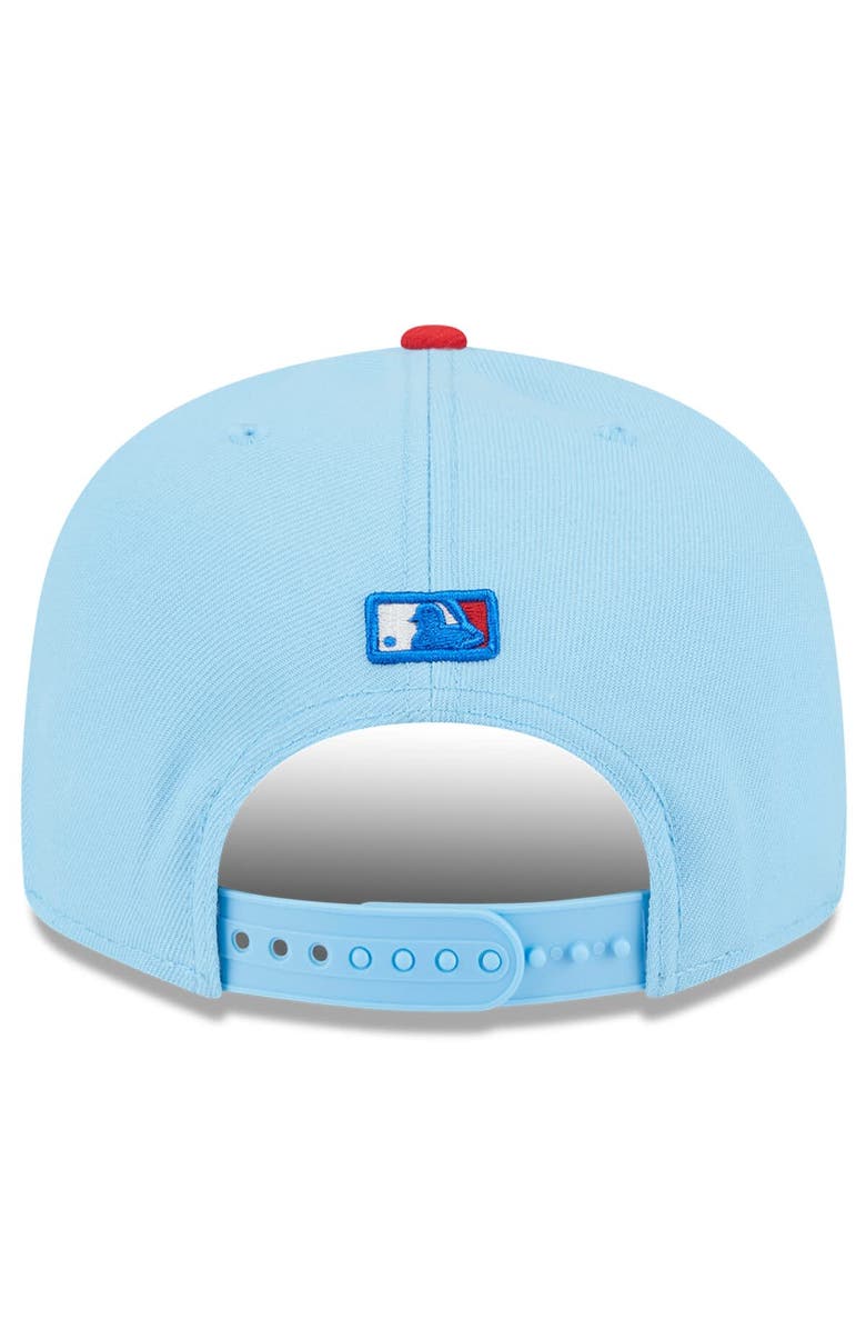 New Era Men's New Era Light Blue/Red Miami Marlins 2025 Fourth of July 9FIFTY Snapback Hat, Alternate, color, 