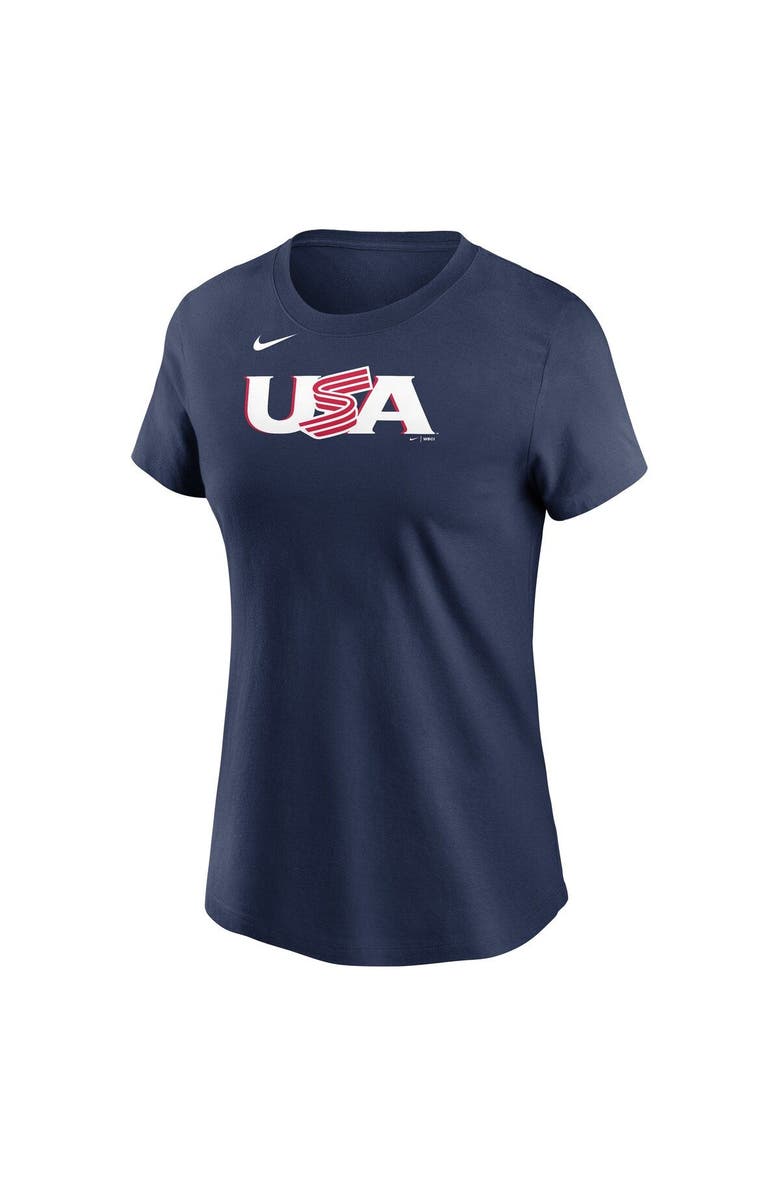 Nike Women's Nike Mookie Betts Navy USA Baseball 2023 World Baseball Classic Name & Number T-Shirt, Alternate, color, 