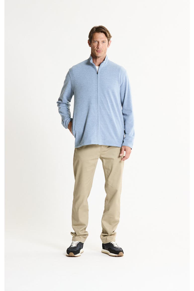 Ultra Soft Heather Knit Full Zip, Alternate, color, SLATE BLUE