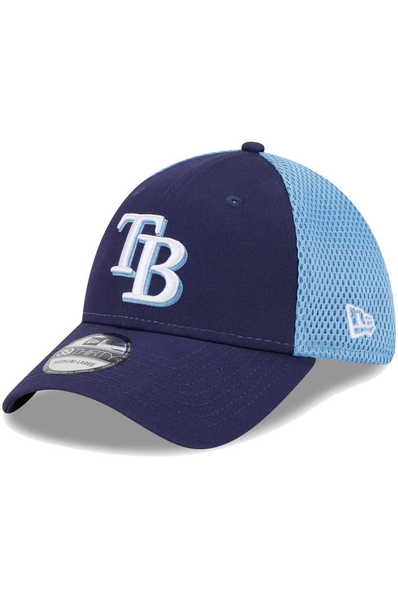 Men's New Era Navy Tampa Bay Rays Team Neo 39THIRTY Flex Hat, Alternate, color, Navy
